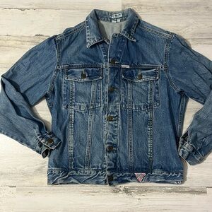 Guess Vintage Denim Jean Jacket Size Medium